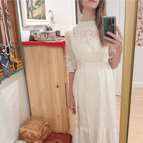 ❌SOLD❌ Vintage Rare 1900s Edwardian Dress XXS - Picture 2 of 16